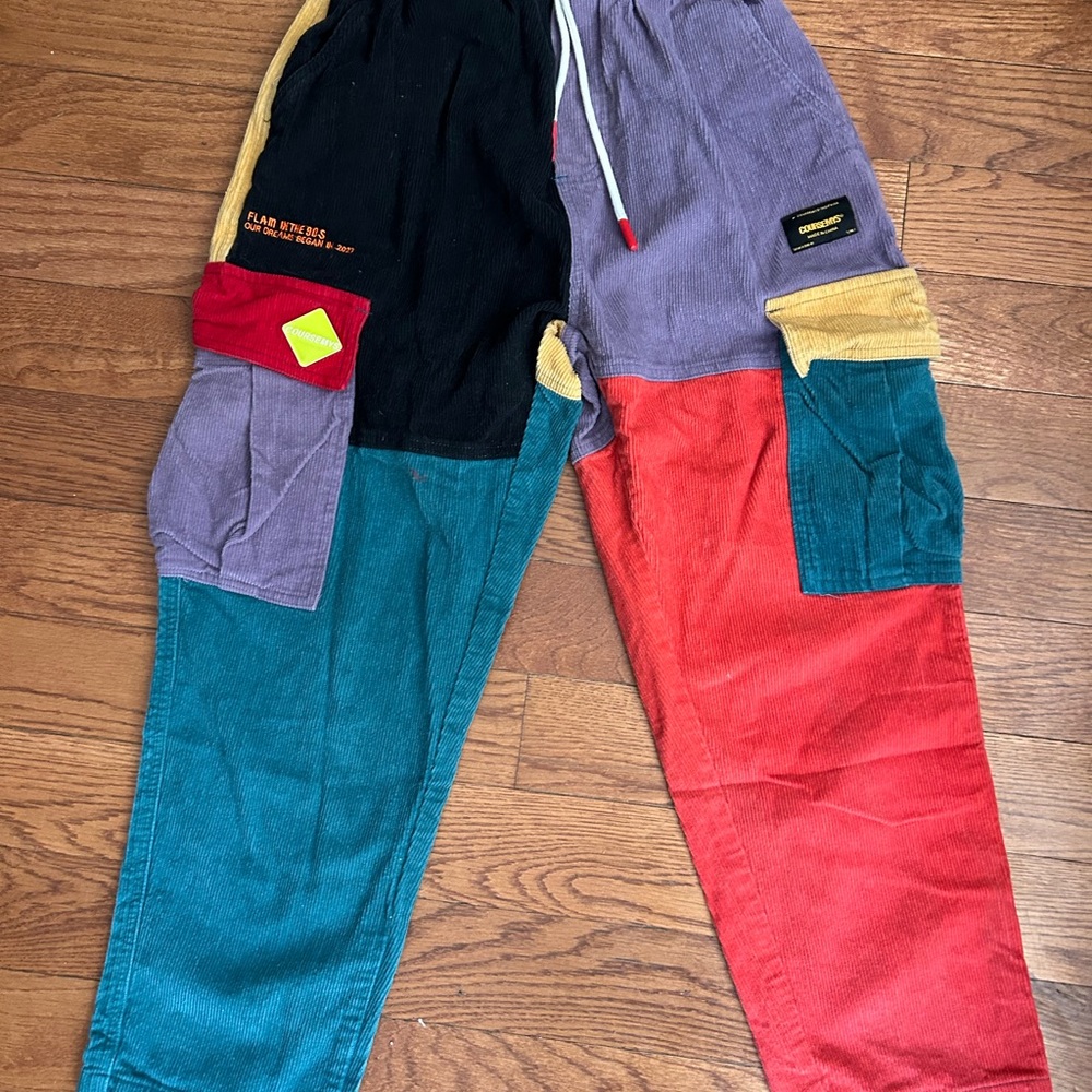 Colorful Patchwork Men's Pants - image 4